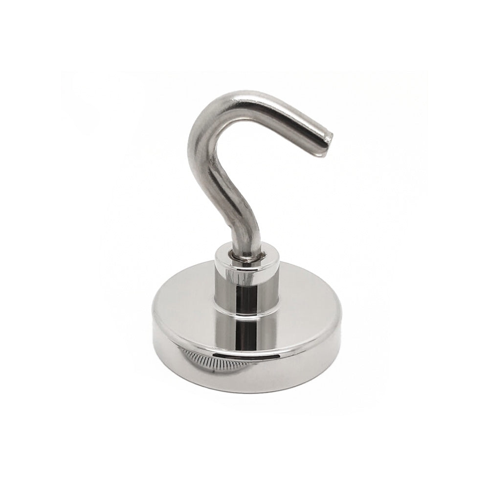 Ø36x8 mm Female Connector - Hooked - Neodymium Pot Magnet