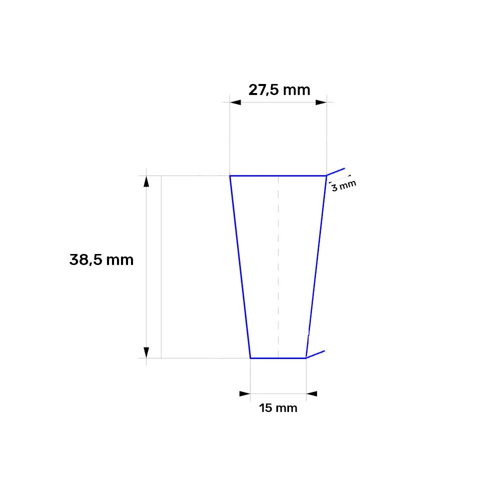 38.5x27.5-15x3 mm SmCo Arc Magnet
