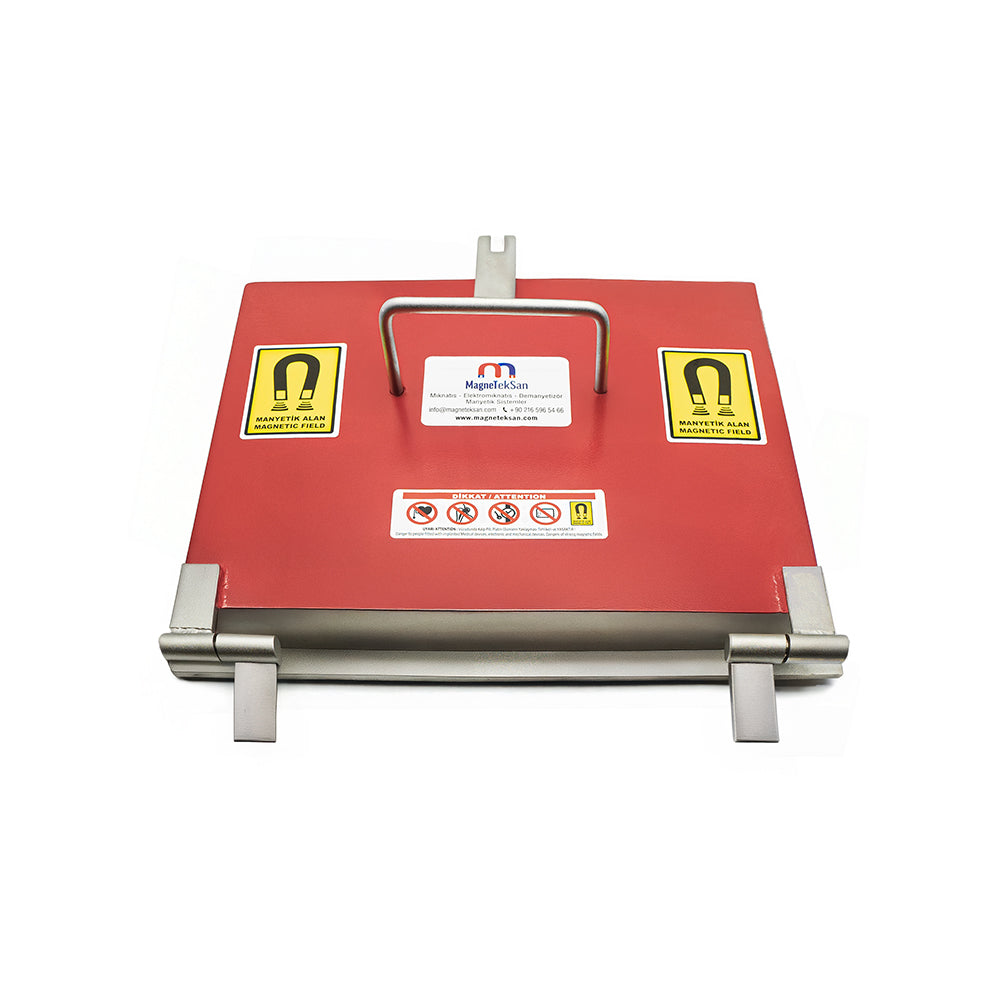 380x310x42 mm Hinged Plate Magnet – Metal Separator with High Gauss Strength