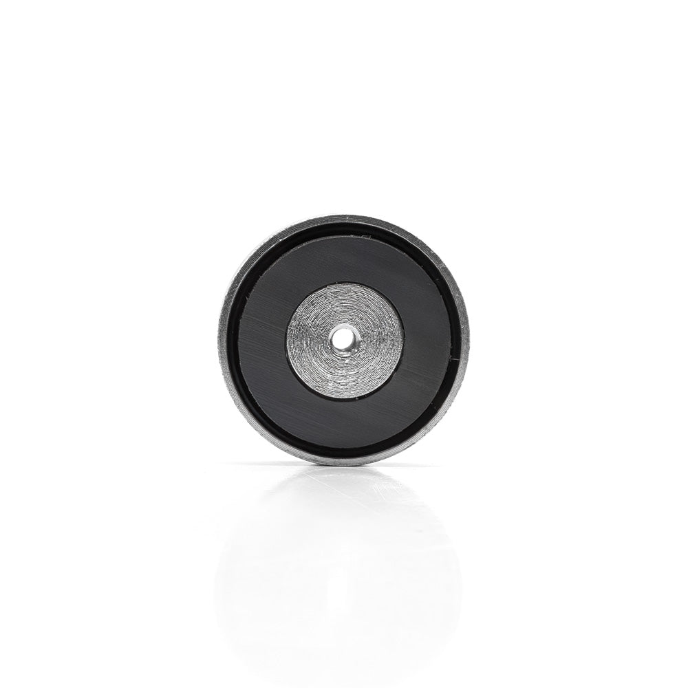 Ø38x8 mm M4 Female Threaded Ferrite Pot Magnet – High Quality Y35 Grade