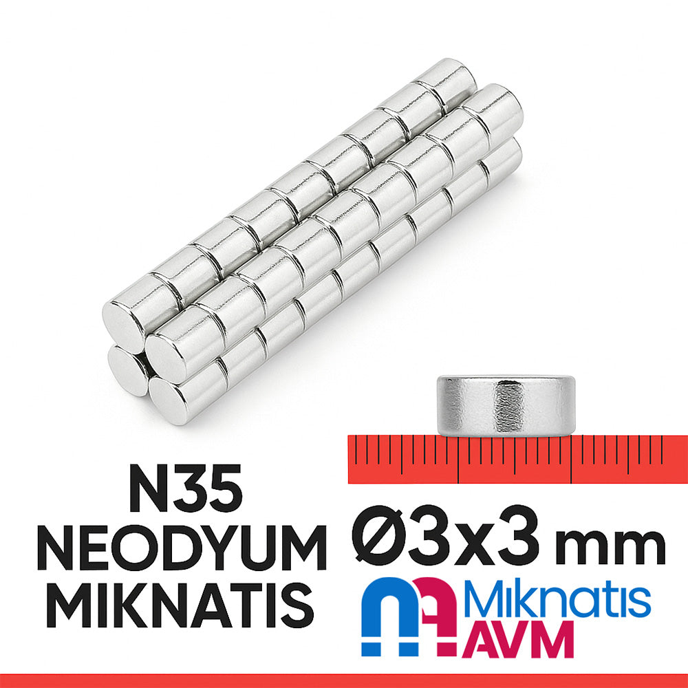 Ø3x3 mm Neodymium Magnet