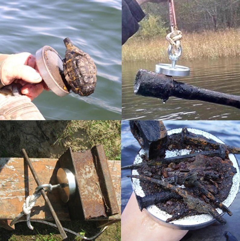 Ø40 mm Magnetic Marine Recovery Magnet - 40 kg