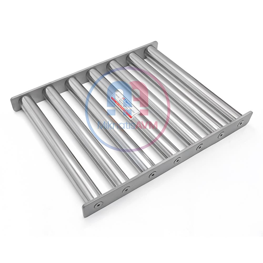 400x310 mm Ø32x7 Bar Neodymium Magnetic Grid – Metal Separation for Spice, Cocoa and Powdered Sugar Processing Lines