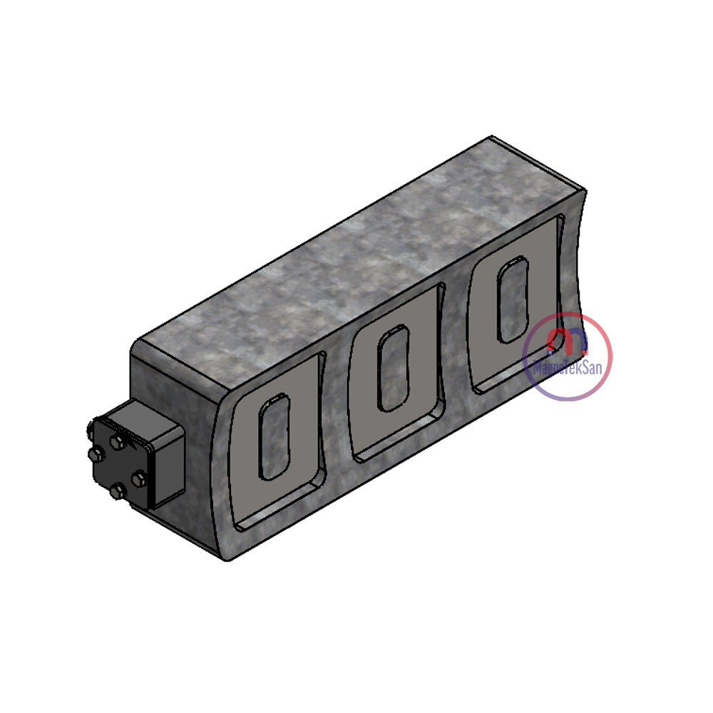 400x160x100 mm Electromagnet - Radius - Shaft-Tube Carriage