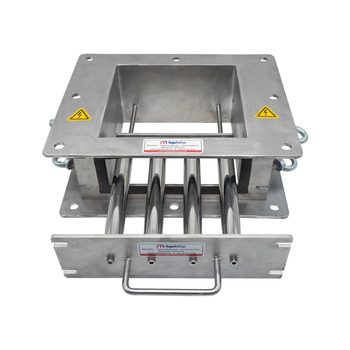 250x250 mm Neodymium, Fully Stainless Steel, Drawer-Type Cage-Type Grid Magnet Separator