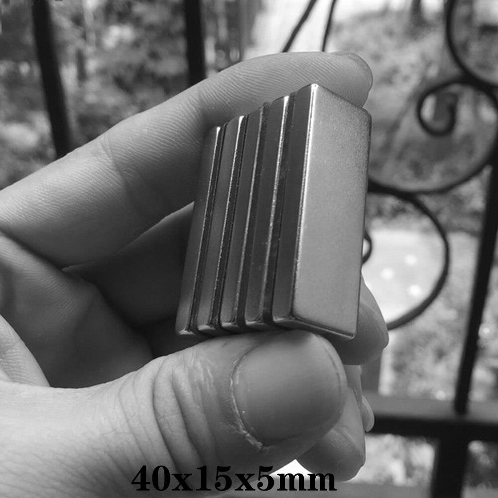 40x15x5 mm Neodymium Rectangular Super Strong Magnet