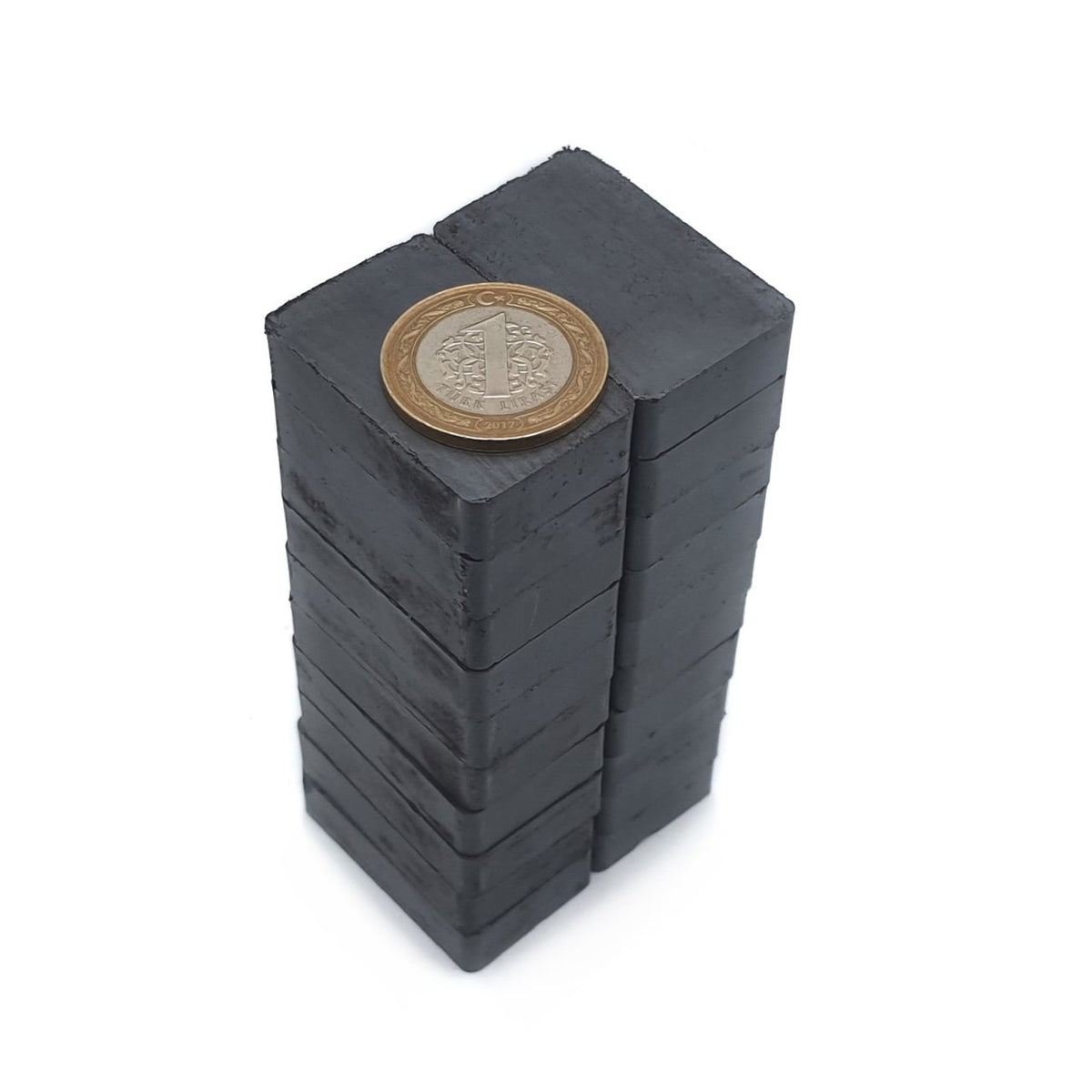 40x25x10 mm Y35 Rectangular Ferrite (Coal) Magnet