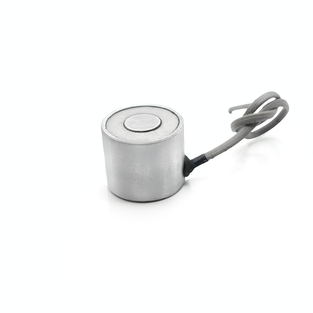 Ø40x30 mm 24V Electromagnet - Side Gear Female Connection, 50% Duty Cycle, High Magnetic Force, Compact Design For Industrial Use