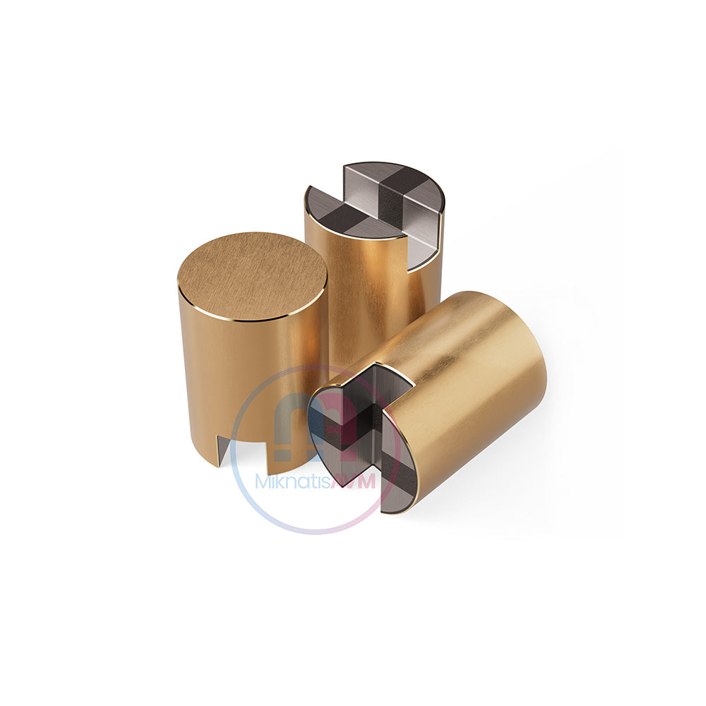 Ø40x55 mm Channel Type Blind Brass Pot Magnet