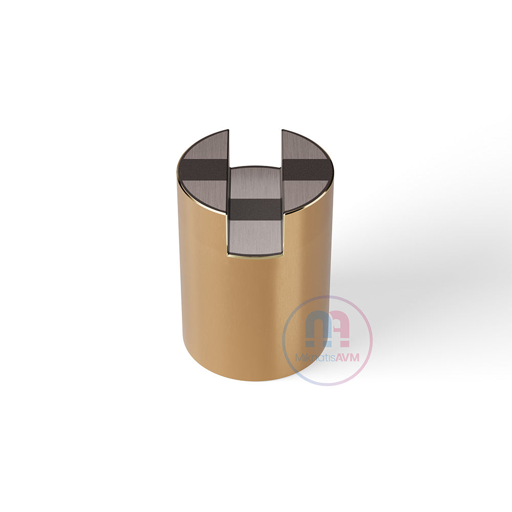 Ø40x55 mm M6x4 Channel Type Female Brass Pot Magnet