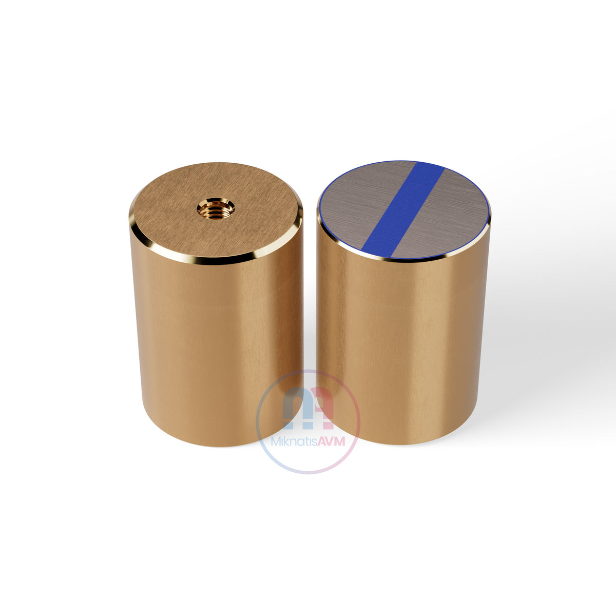 Ø40x60 mm M8x8 Brass Pot Magnet