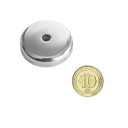 Ø40x8 mm Female Bolt-Connected Neodymium Pot Magnet