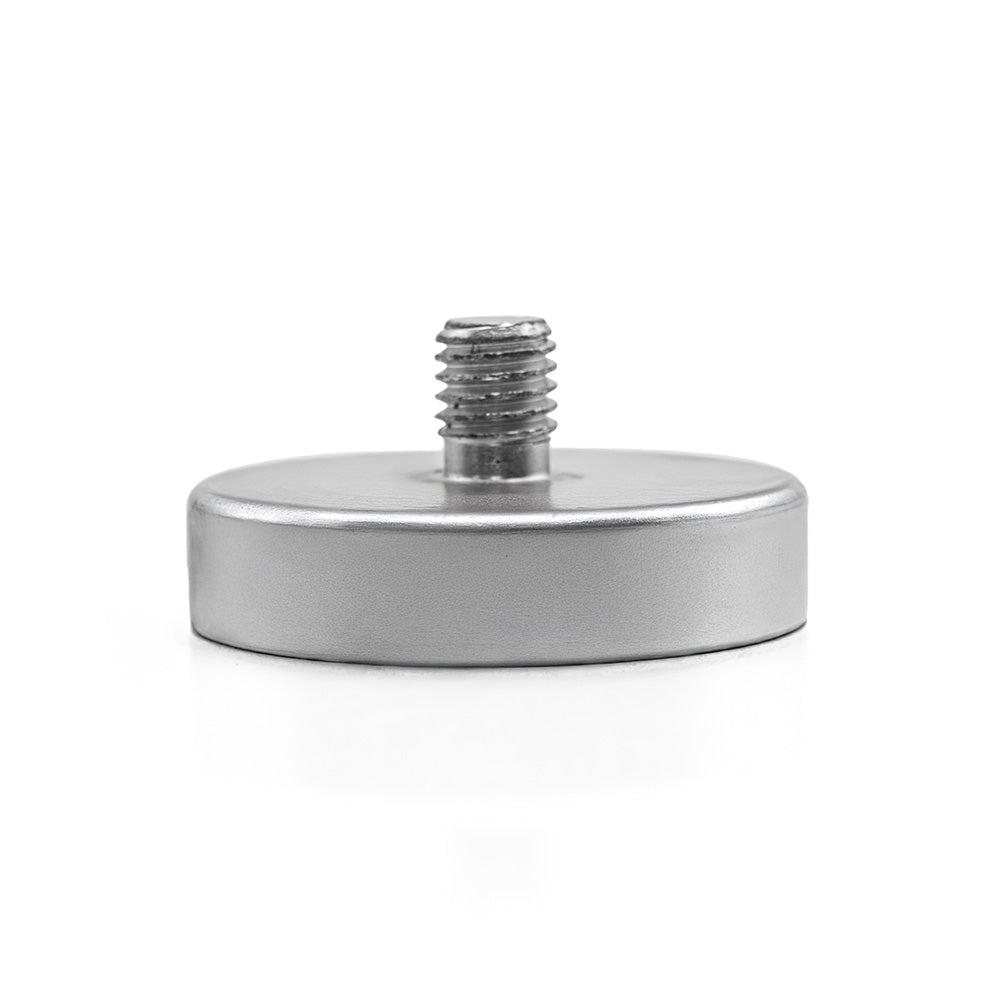 Ø40x8 mm M8x10 mm Male Threaded Neodymium Pot Magnet – Compact Power, N35 Performance