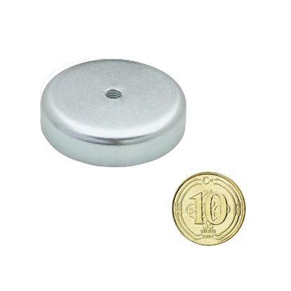 Ø42x9 mm Neodymium Pot Magnet with Female Bolt Hole