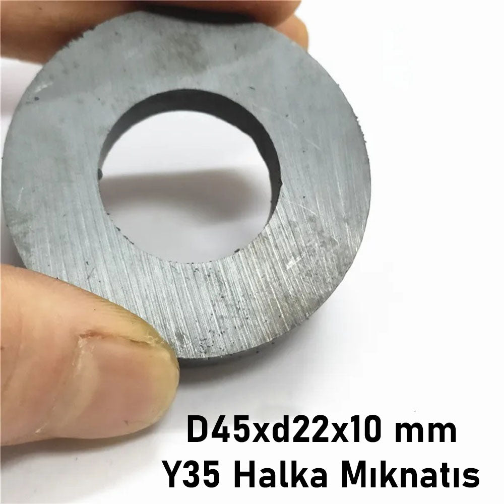 Ø45x22x10 mm Ring Ferrite Magnet