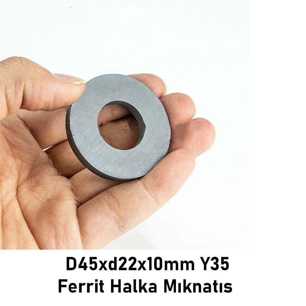Ø45x22x10 mm Ring Ferrite Magnet