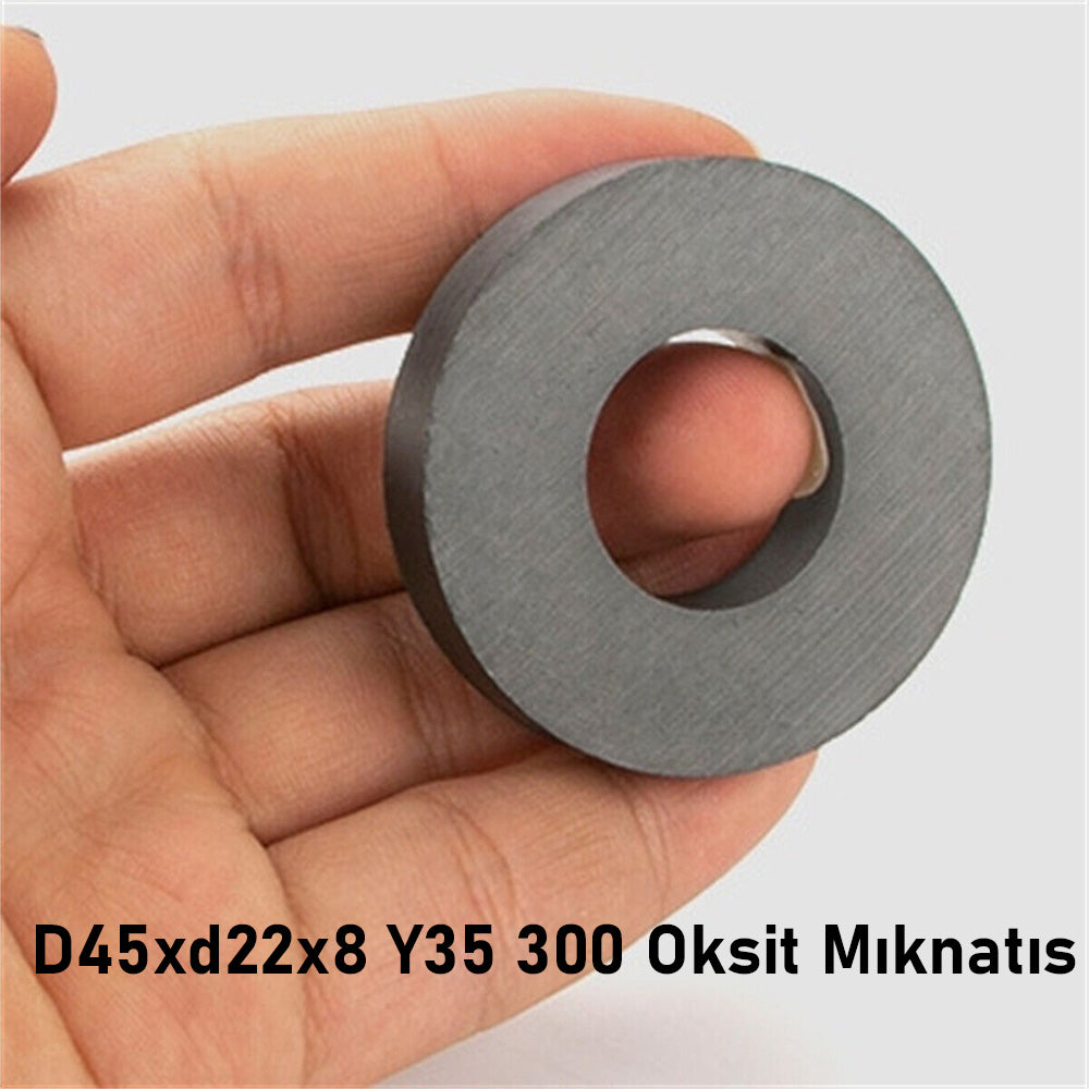 Ø45x22x8 mm Ring Ferrite Magnet