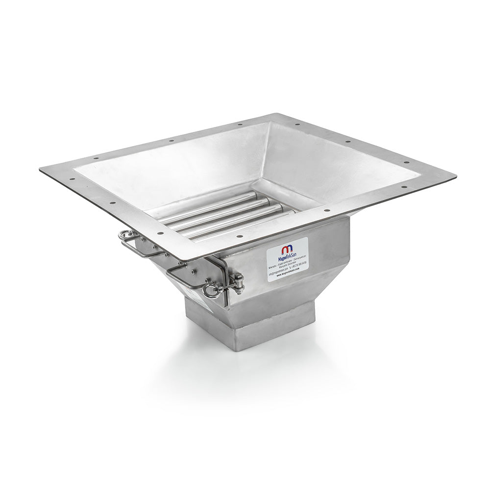 500x500 mm Inlet 200x200 mm Outlet Easy-to-Clean Grating Magnet for Wheat Mill