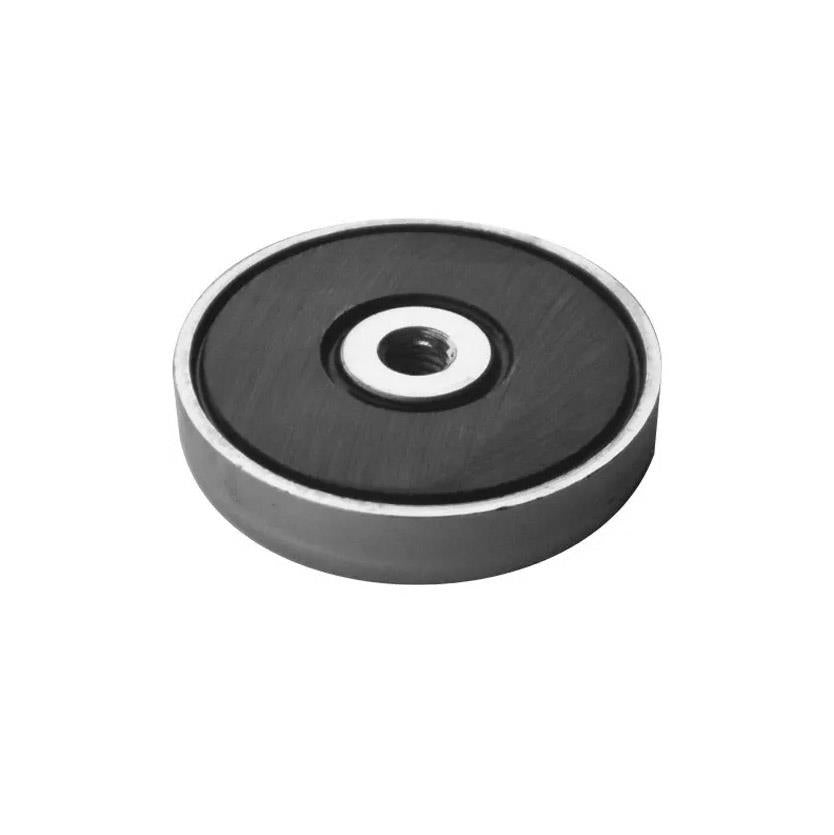 Ø50x10 mm Ferrite Pot Magnet with M8 Female Connector