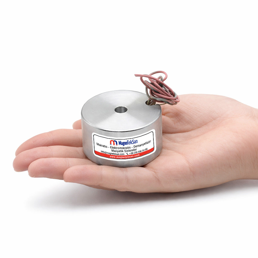 Ø50x29 mm Permanent Magnet Electromagnet - Releases When Powered (Electromagnetic)