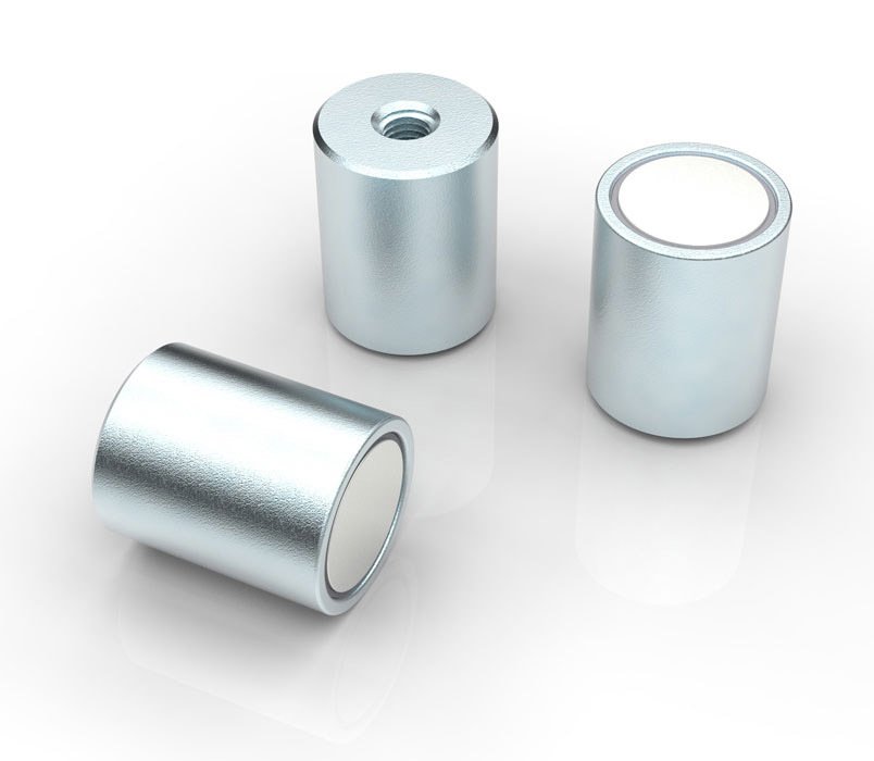 50x60 mm Very Strong Pot Magnet - 102 kg Pulling Force - Lifting Magnet