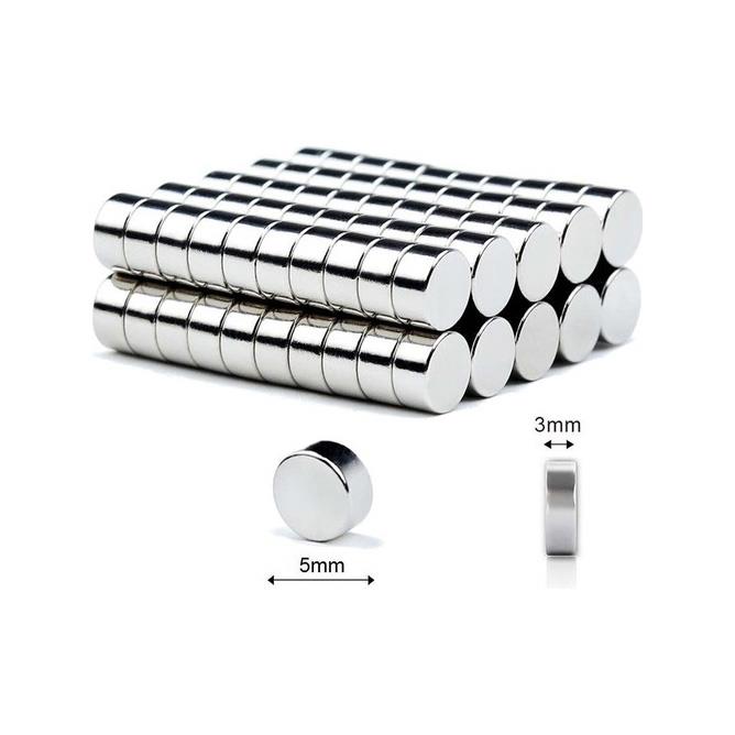 Ø5x3 mm Round Neodymium Magnet (Diameter 5 mm x Thickness 3 mm)