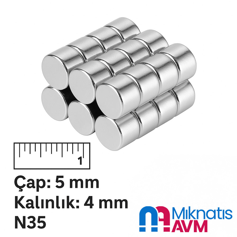 Ø5x4 mm Neodymium Magnet