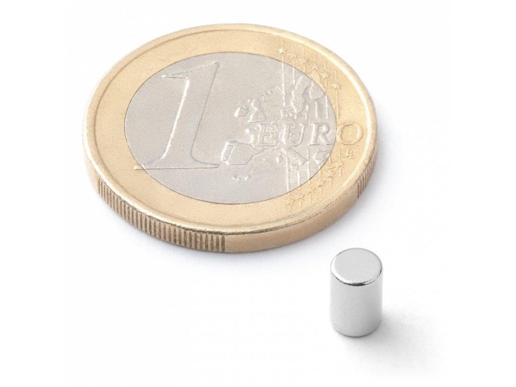 Ø4x6 mm Neodymium Cylindrical Magnet