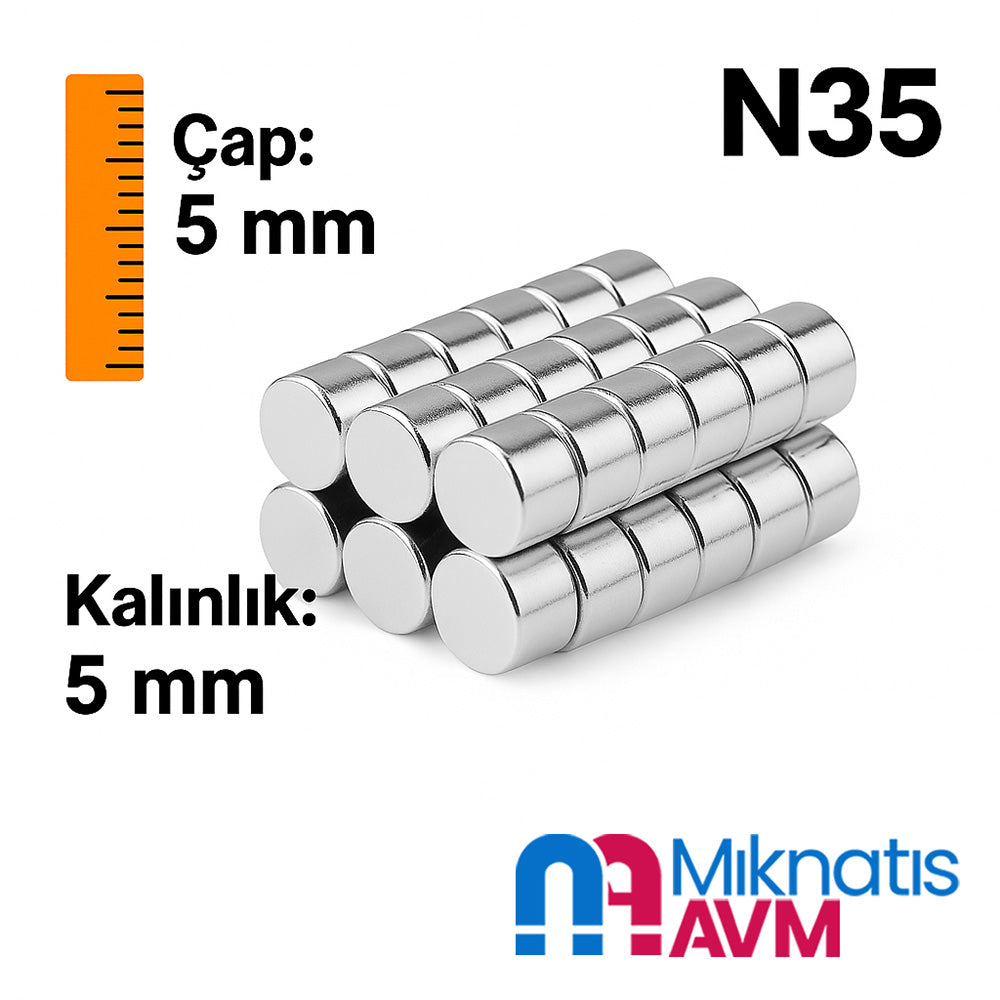 Ø5x5 mm Neodymium Magnet