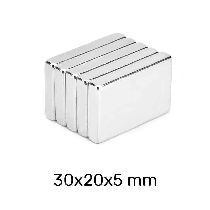 30x20x5 mm Neodymium Magnet - N35 (NdFeB)