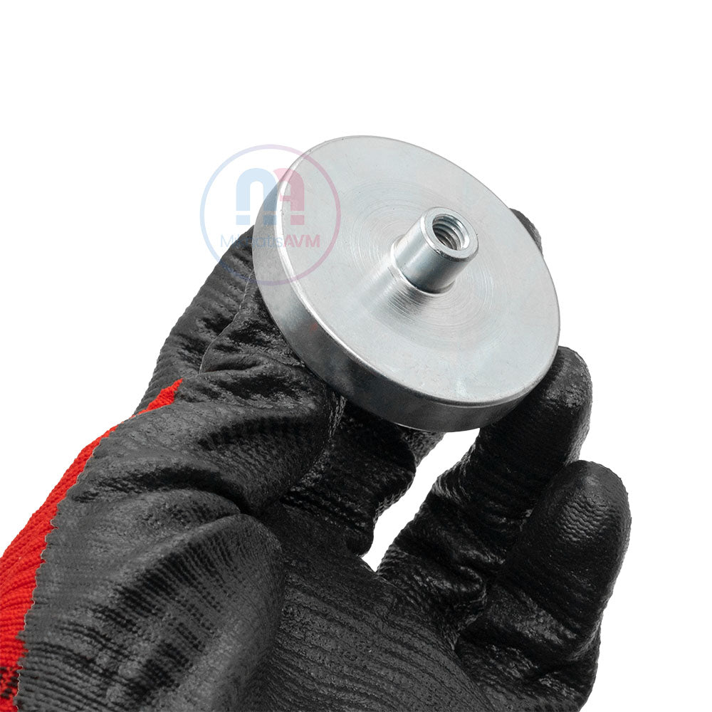 Ø60 mm Female Connector - Internal Threaded Pot Magnet - 100 kg Pulling Force - Custom Manufactured