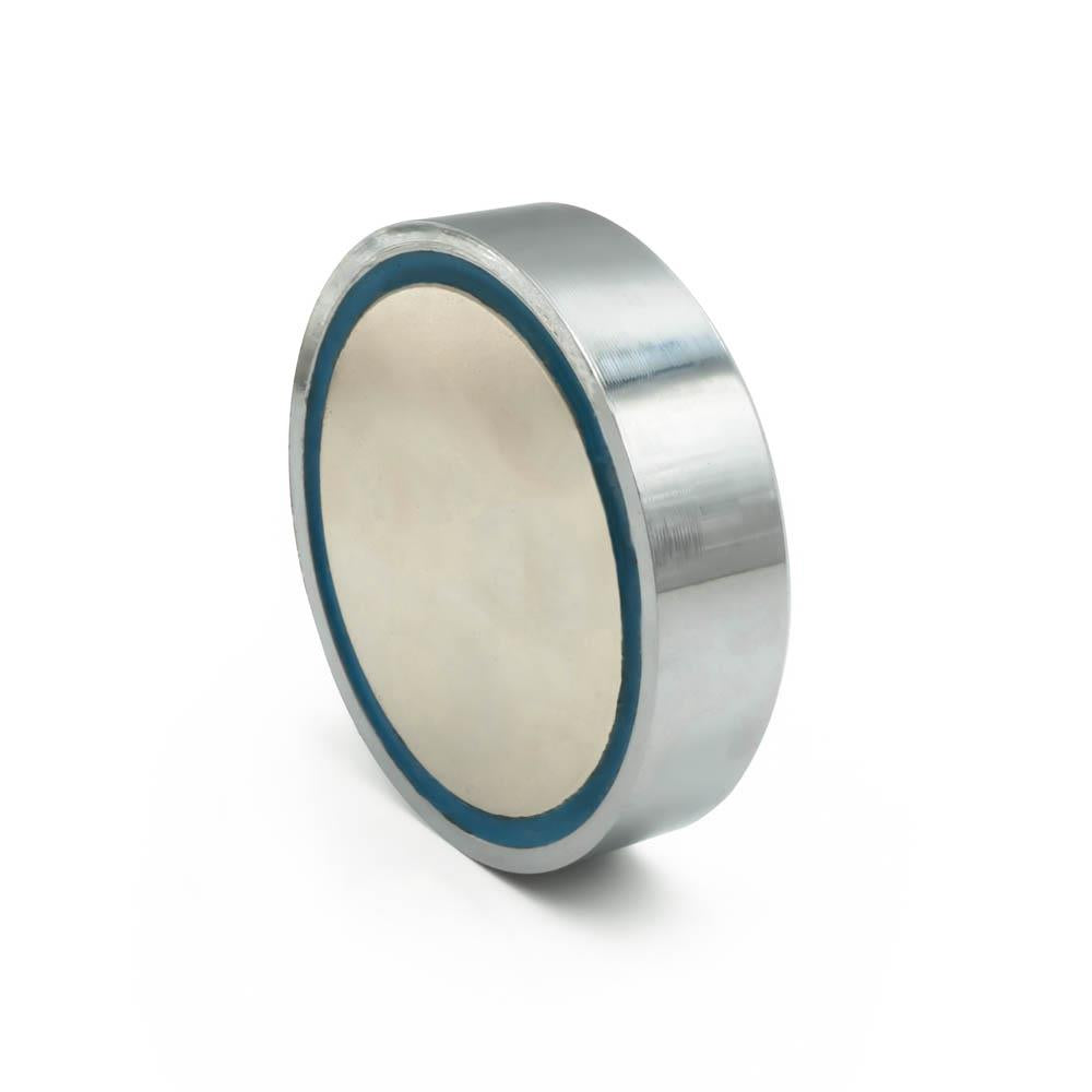 Ø60 mm Male Connector - Threaded Stud Pot Magnet - 100 kg Pulling Force