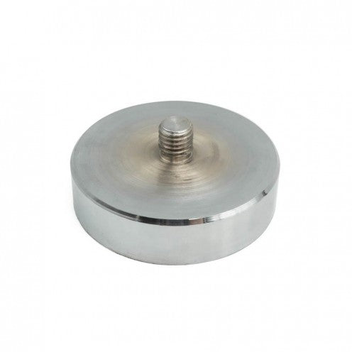 Ø60 mm Male Connector - Threaded Stud Pot Magnet - 100 kg Pulling Force