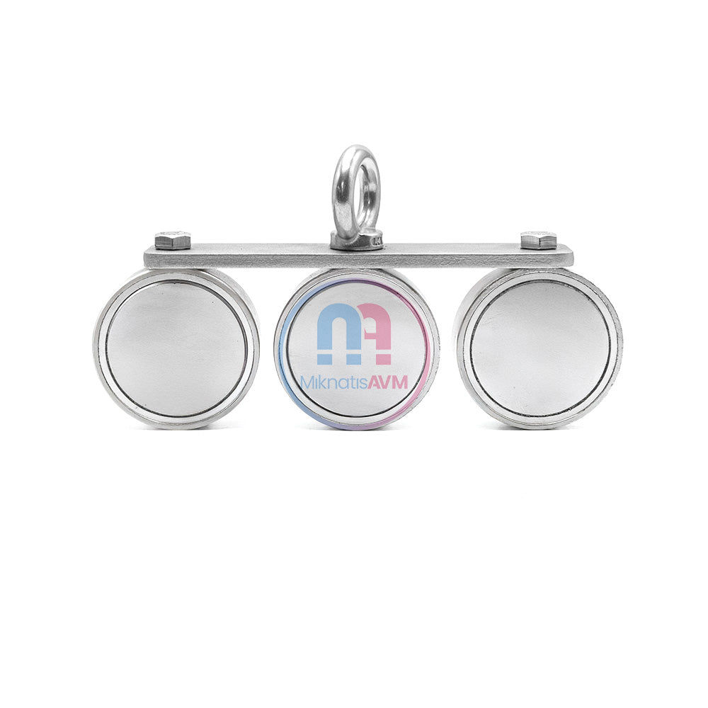 Ø60 mm Magnet Fishing, 3-Piece Legendary Sea Magnet - 600 kg Holding Power