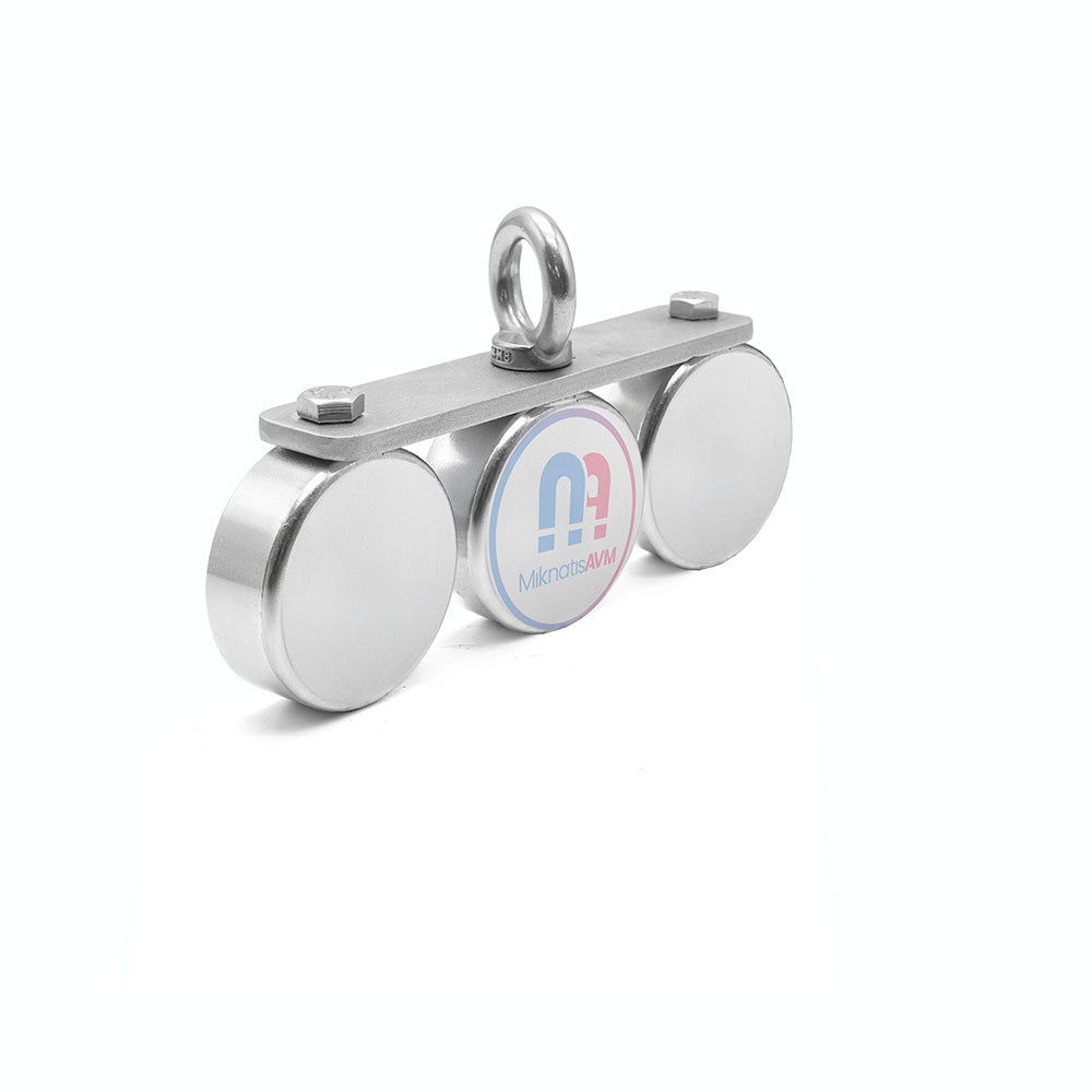 Ø60 mm Magnet Fishing, 3-Piece Legendary Sea Magnet - 600 kg Holding Power