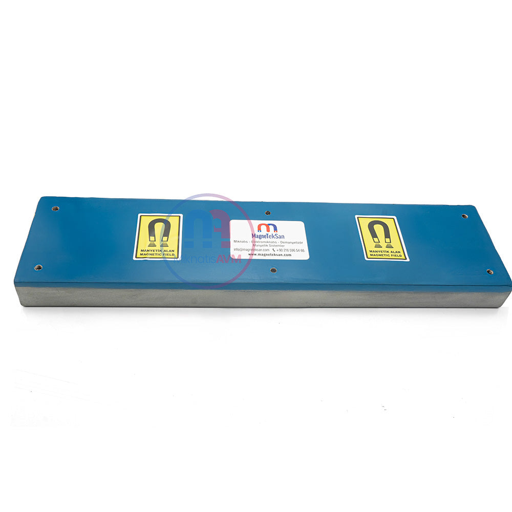 600x150x43 mm Ferrite Sheet Separator Magnet – Industrial Magnetic Metal Separator