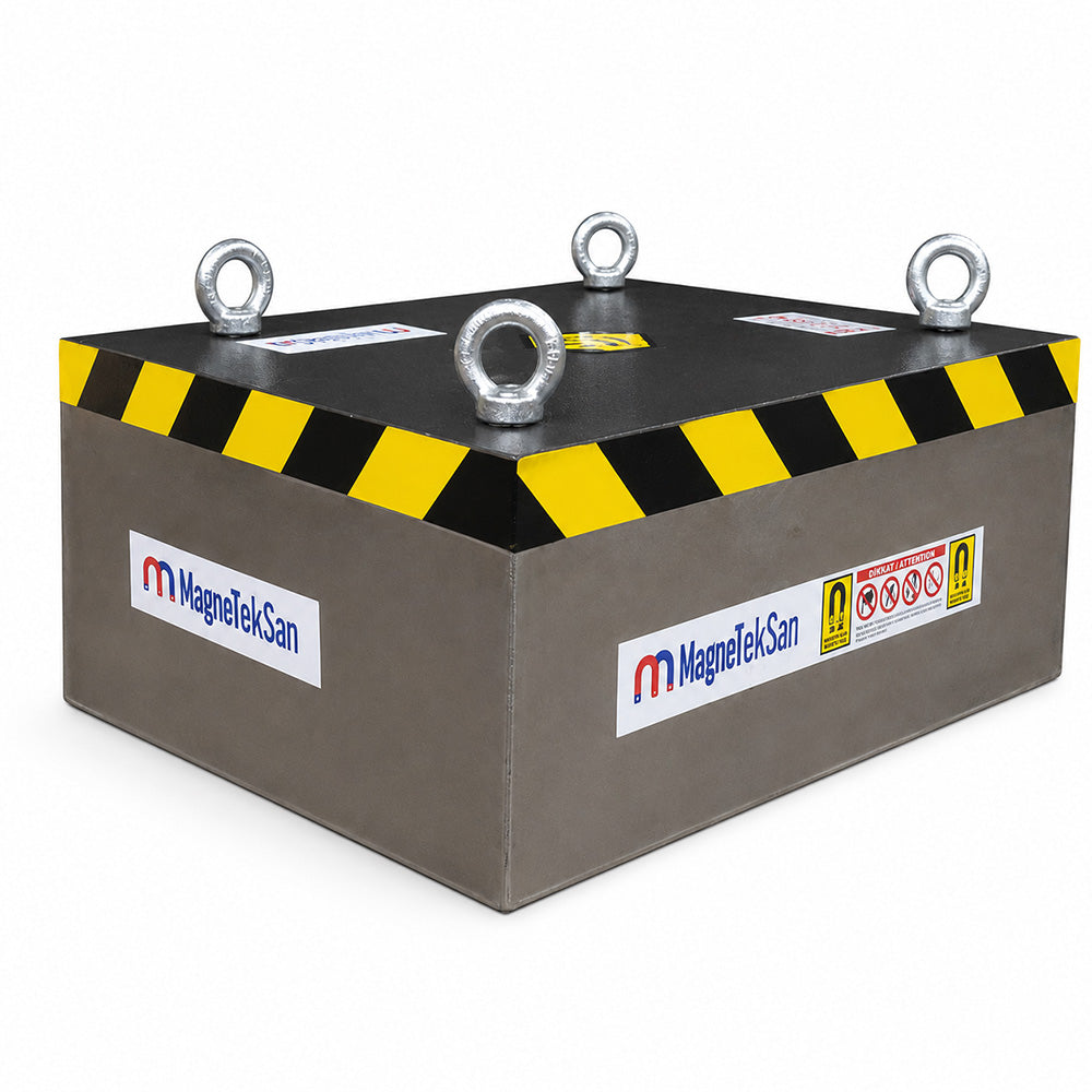 600x500x200 mm Suspended Ferrite Plate Magnet - Conveyor Belt Magnet