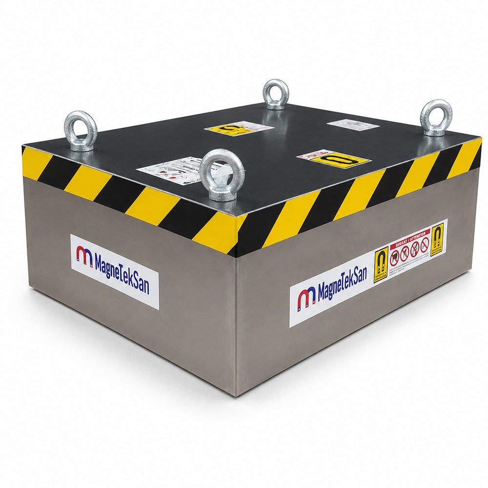 600x500x200 mm Suspended Ferrite Plate Magnet - Conveyor Belt Magnet