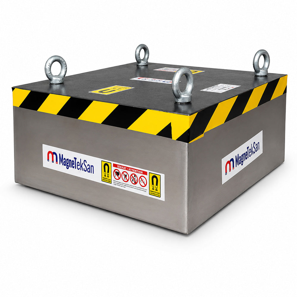 600x500x200 mm Suspended Ferrite Plate Magnet - Conveyor Belt Magnet