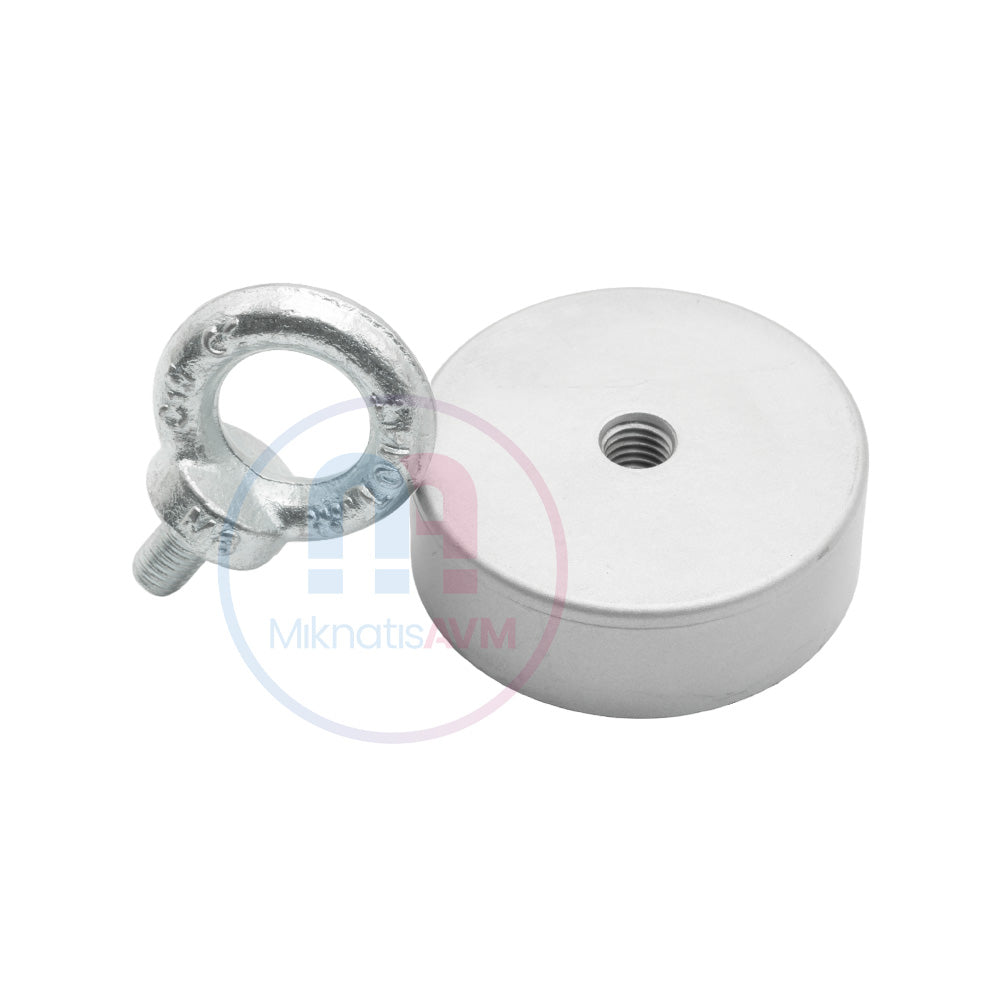 Ø60x20 mm Neodymium Pot Magnet with Female Connector