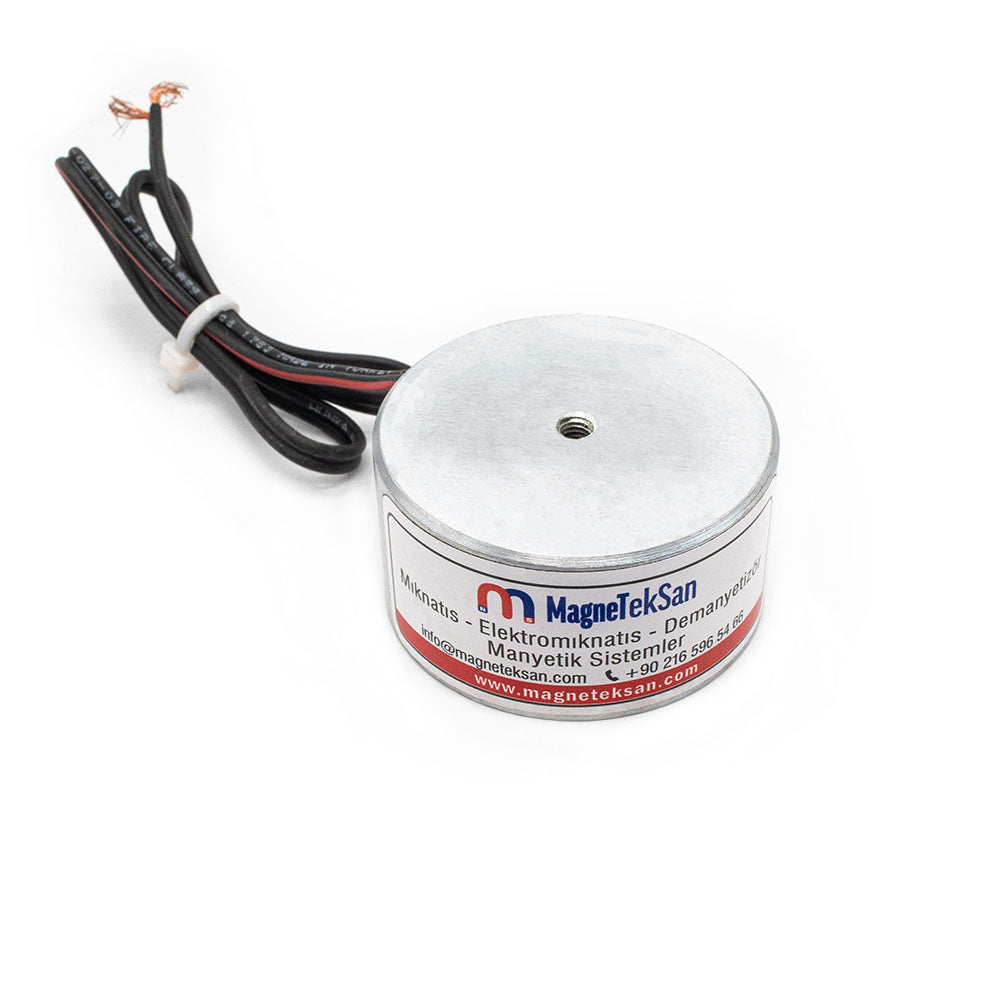 Ø63x33 mm Side-Wired Electromagnet