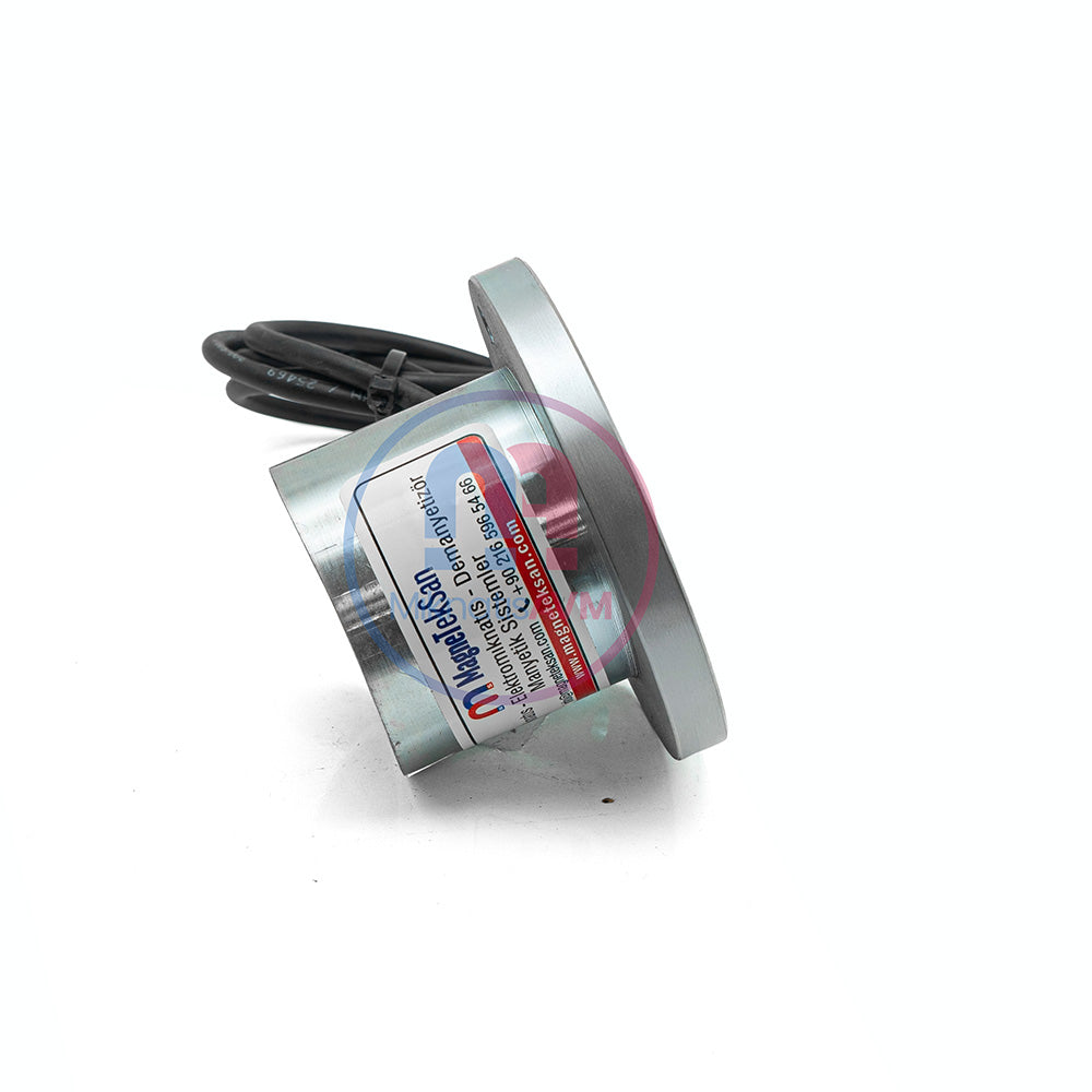 Ø63x58 mm Electromagnet – 3-Sided Cable Exit, High-Power Industrial Design