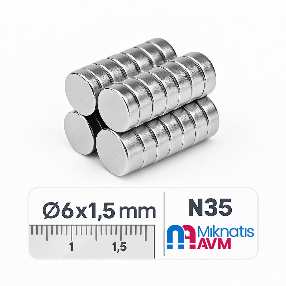 Ø6x1.5 mm Neodymium Magnet