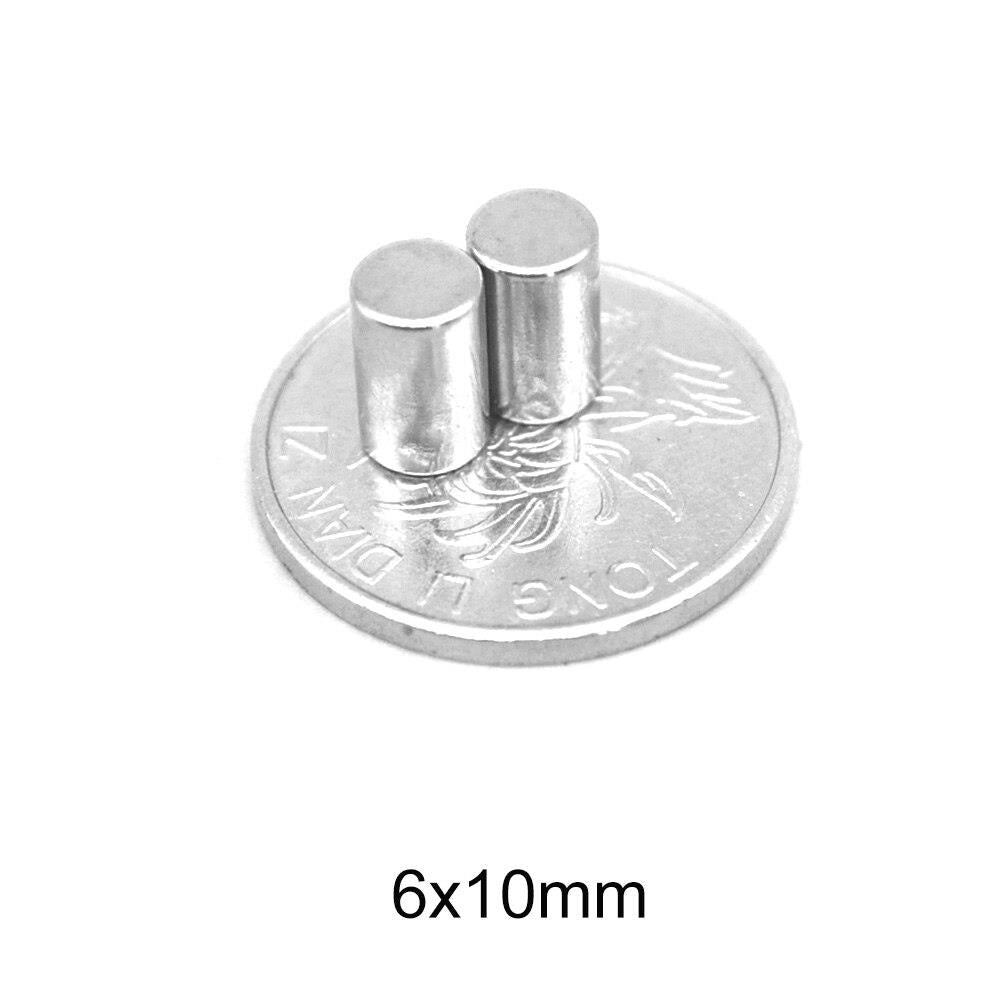 Ø6x10 mm Cylinder Magnet Neodymium