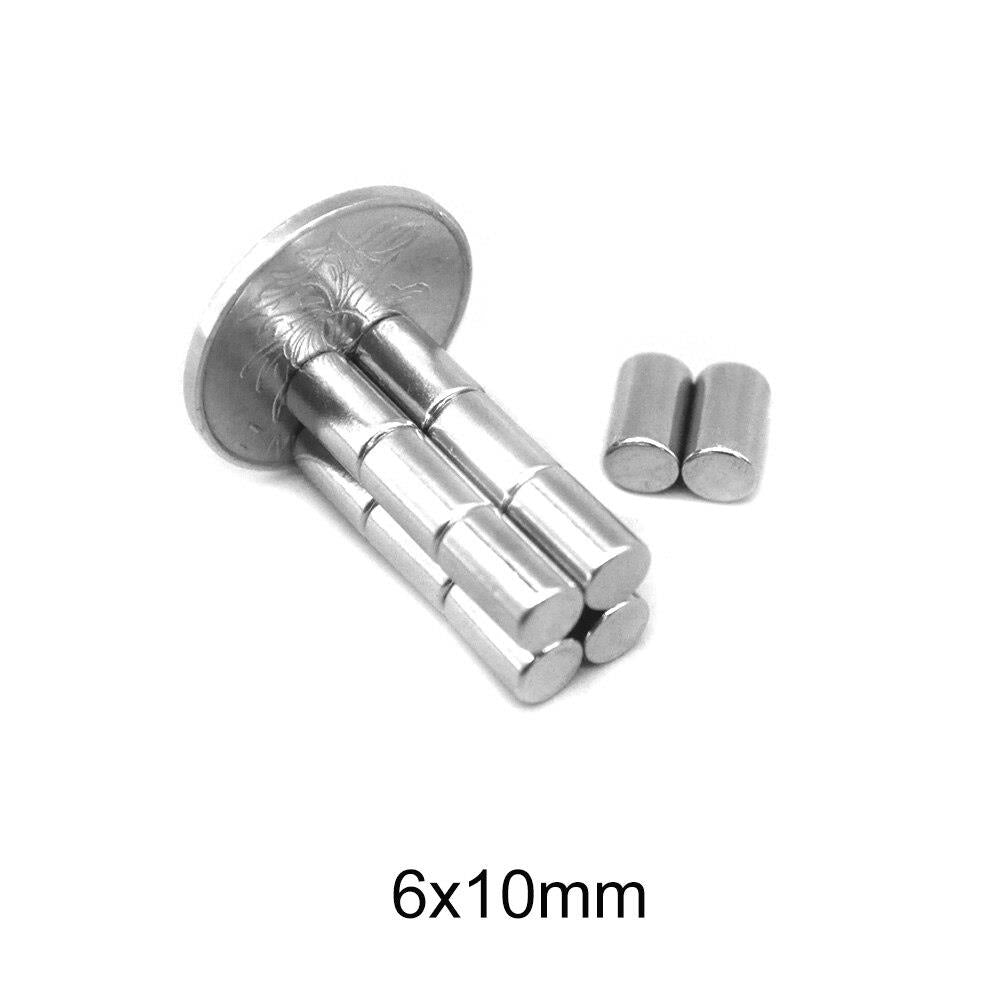 Ø6x10 mm Cylinder Magnet Neodymium
