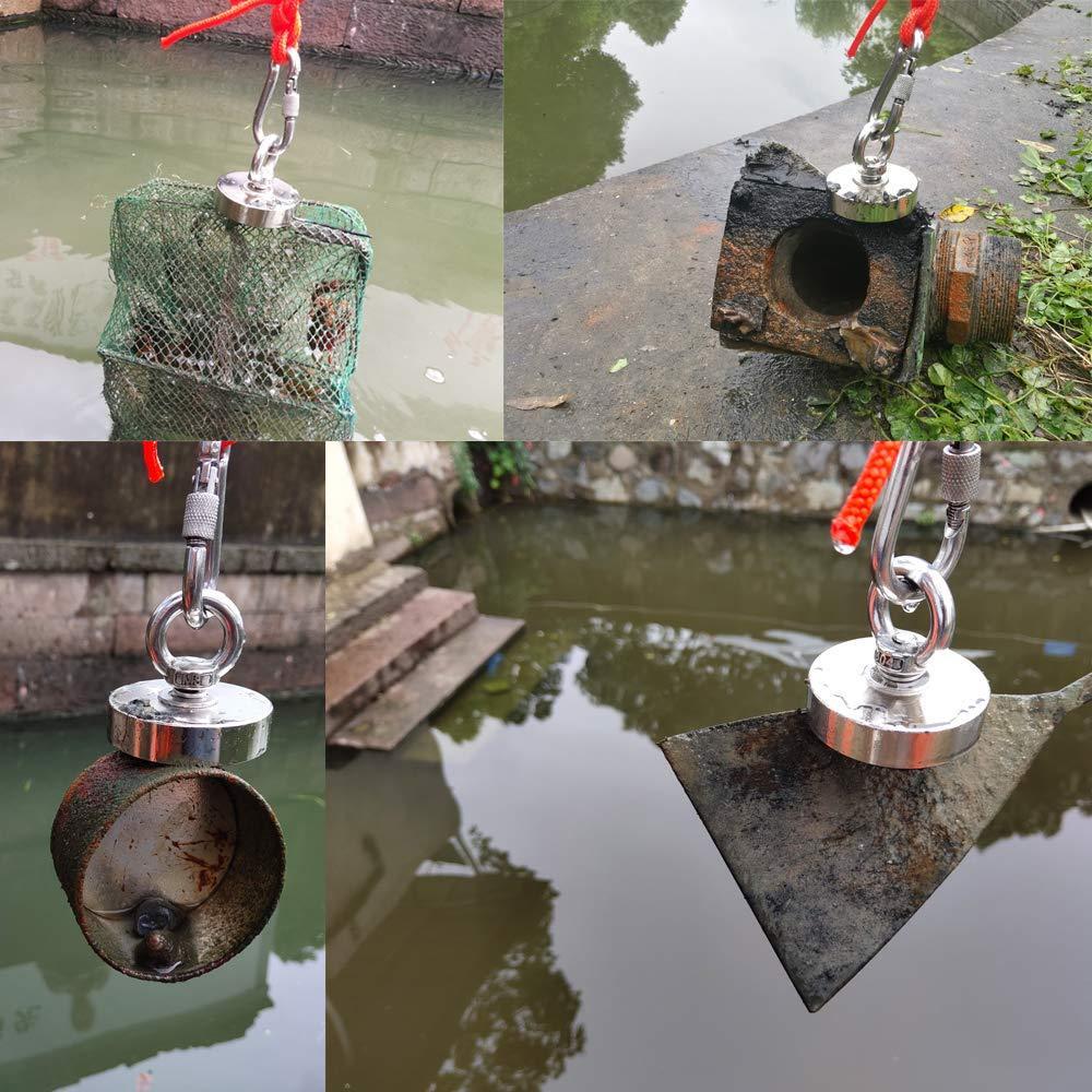Ø70 mm Marine Magnet - Rescue Magnet with Hook - 150 kg Holding Power