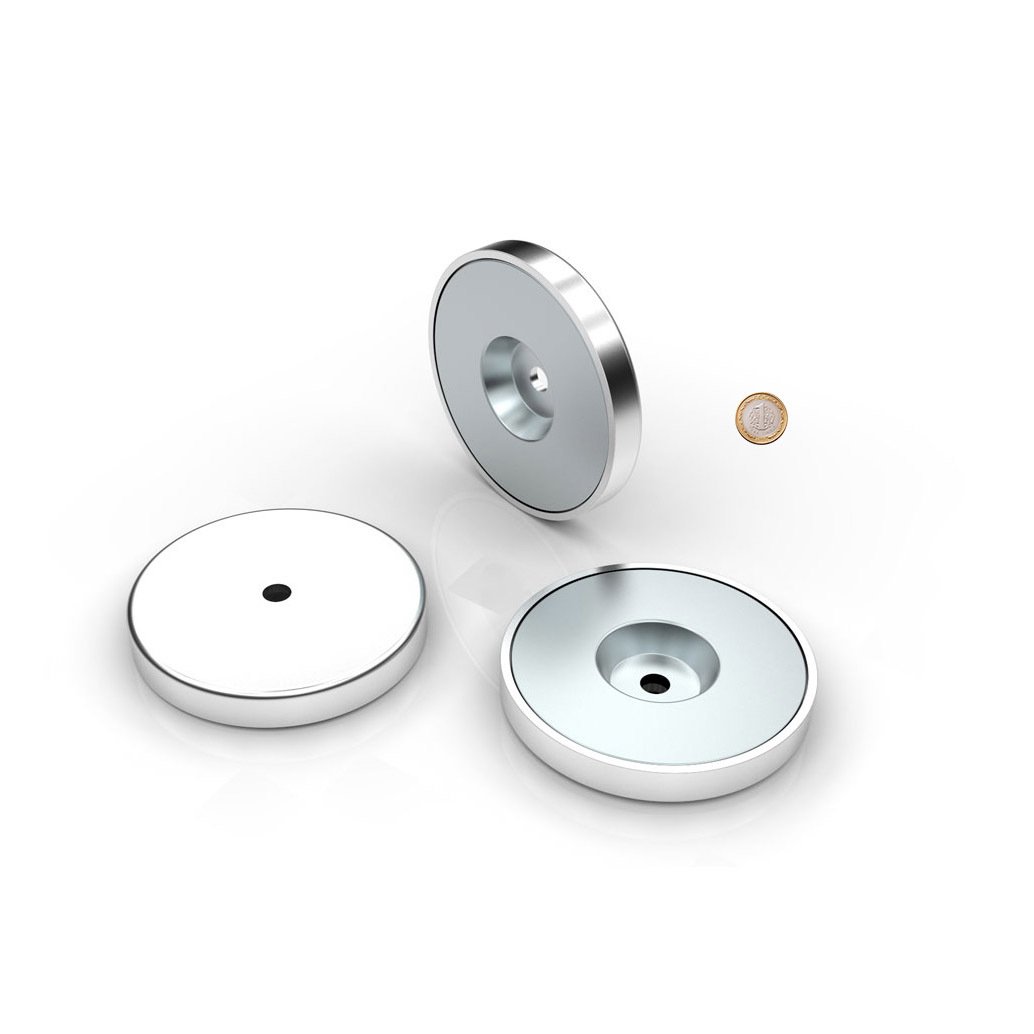 Ø70 mm Recessed Head Magnet - Neodymium - 50 kg Force