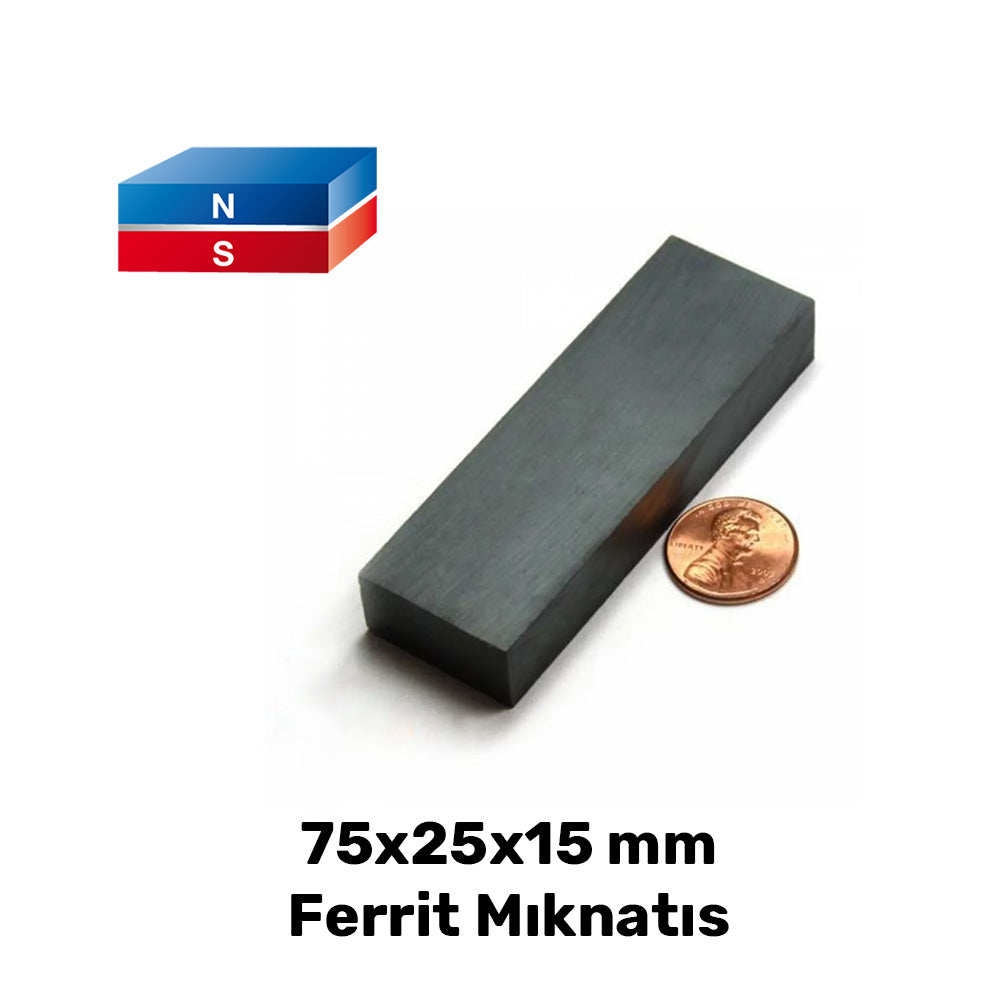 75x25x15 mm Ferrite Magnet
