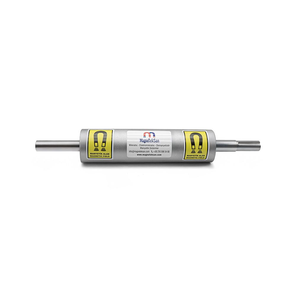 Ø76x300 mm Ferrite Drum Magnet – Compact Magnetic Metal Separator (Y-TM Series)