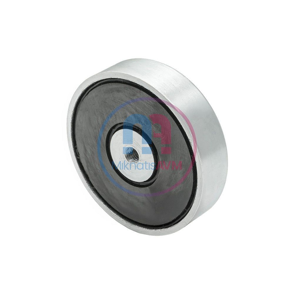 Ø80 mm M10 Female Threaded Ferrite Pot Magnet